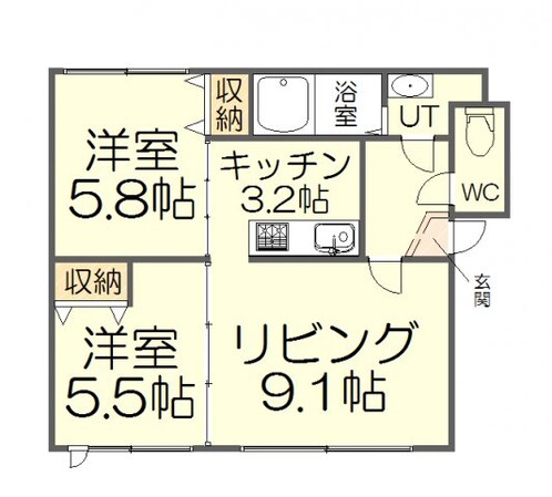 はまなすの物件間取画像